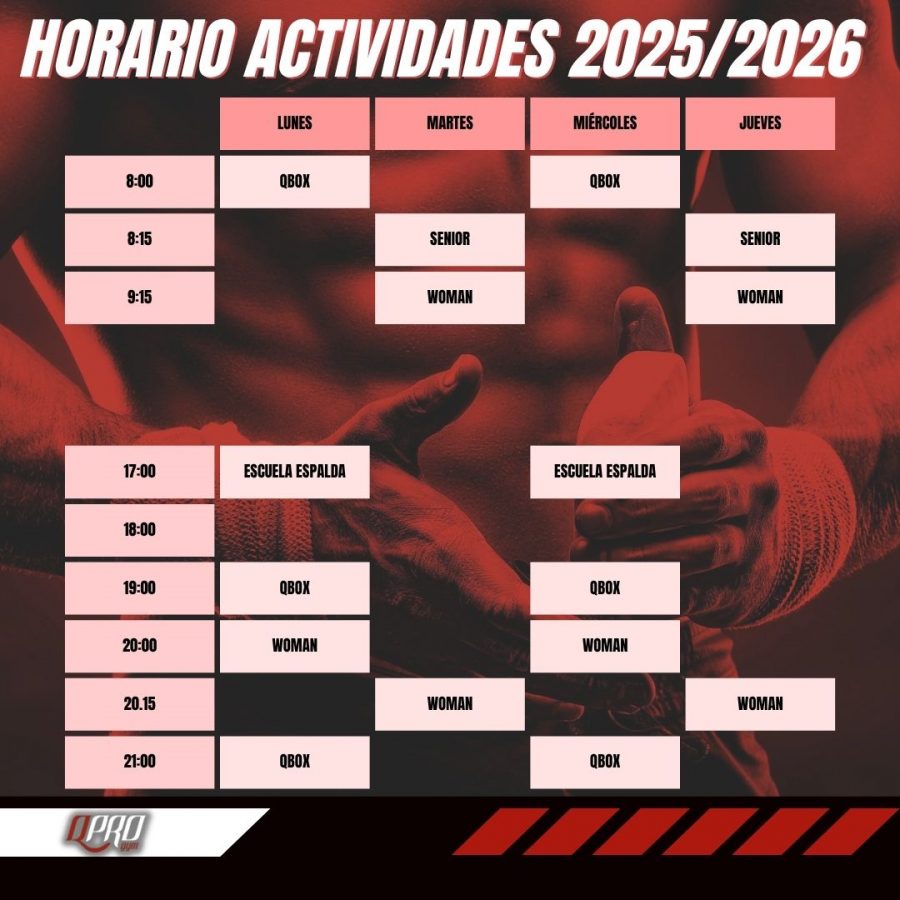 Horario web 2026